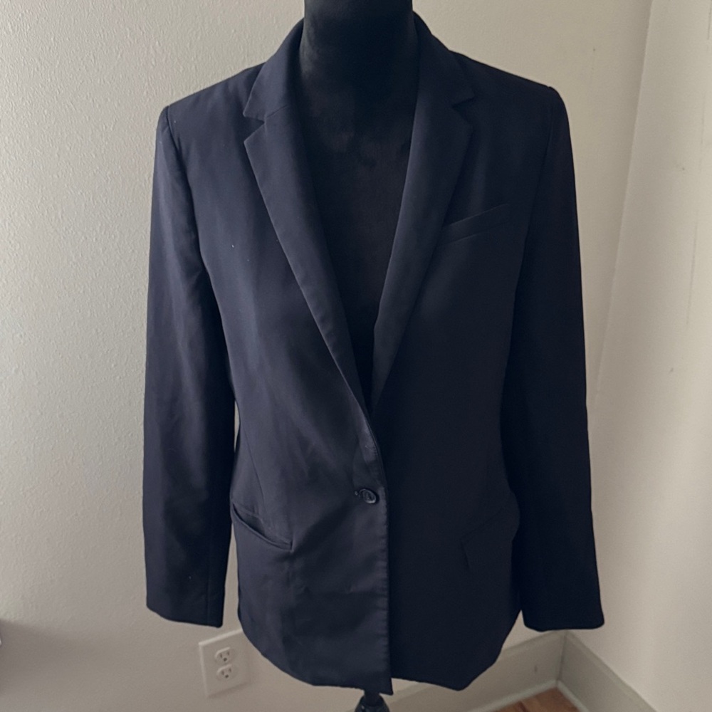 Banana Republic Classic Navy soft Blazer suit jacket sport coat Sz 6